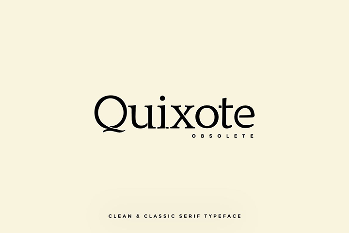 Quixote Obsolete Font preview